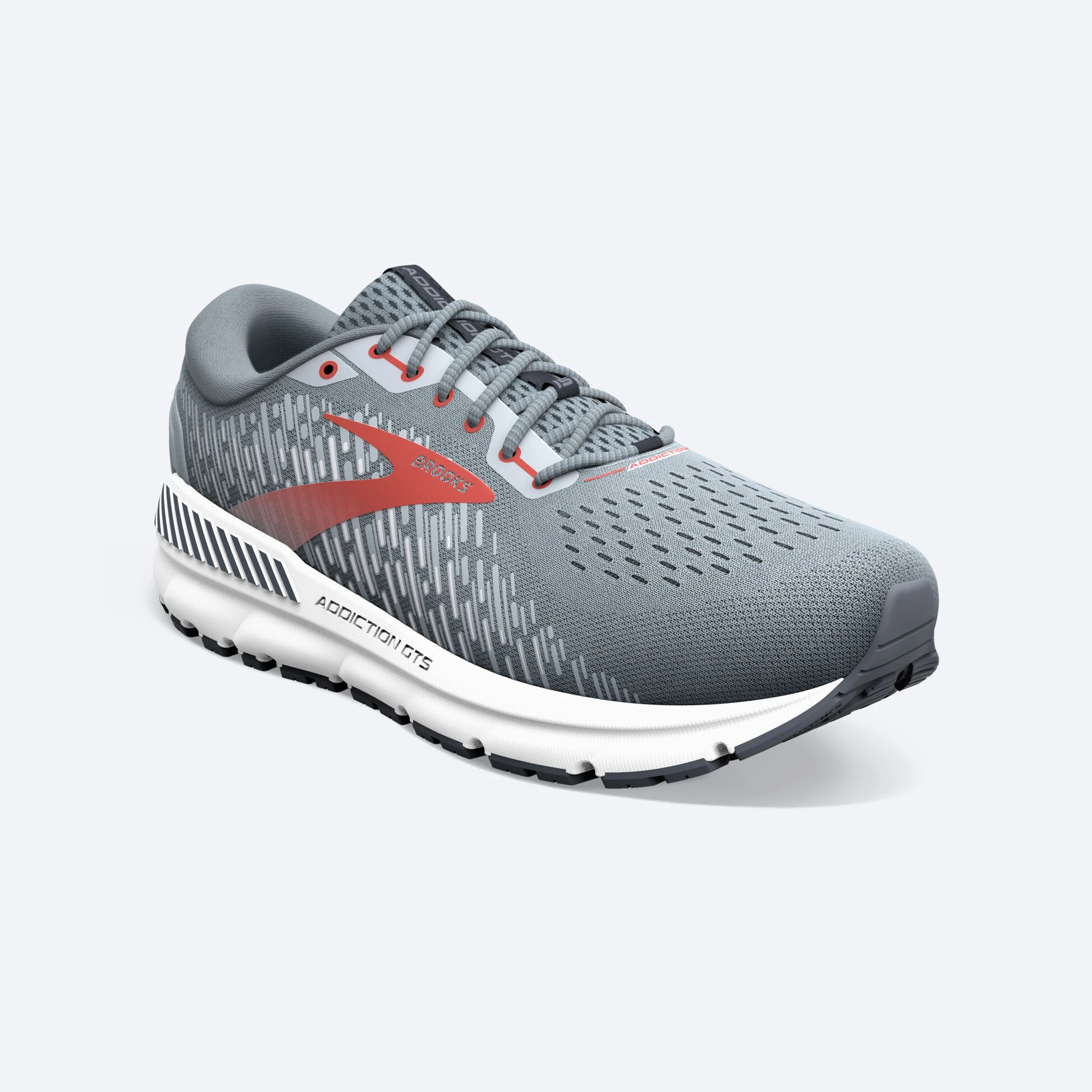 Brooks Addiction GTS 15 043 - Grey/Ebony/Chili Oil - Image 2