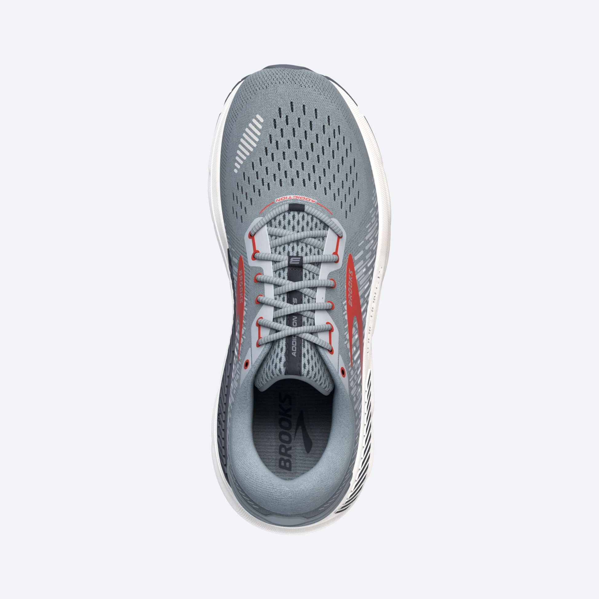 Brooks Addiction GTS 15 043 - Grey/Ebony/Chili Oil - Image 3