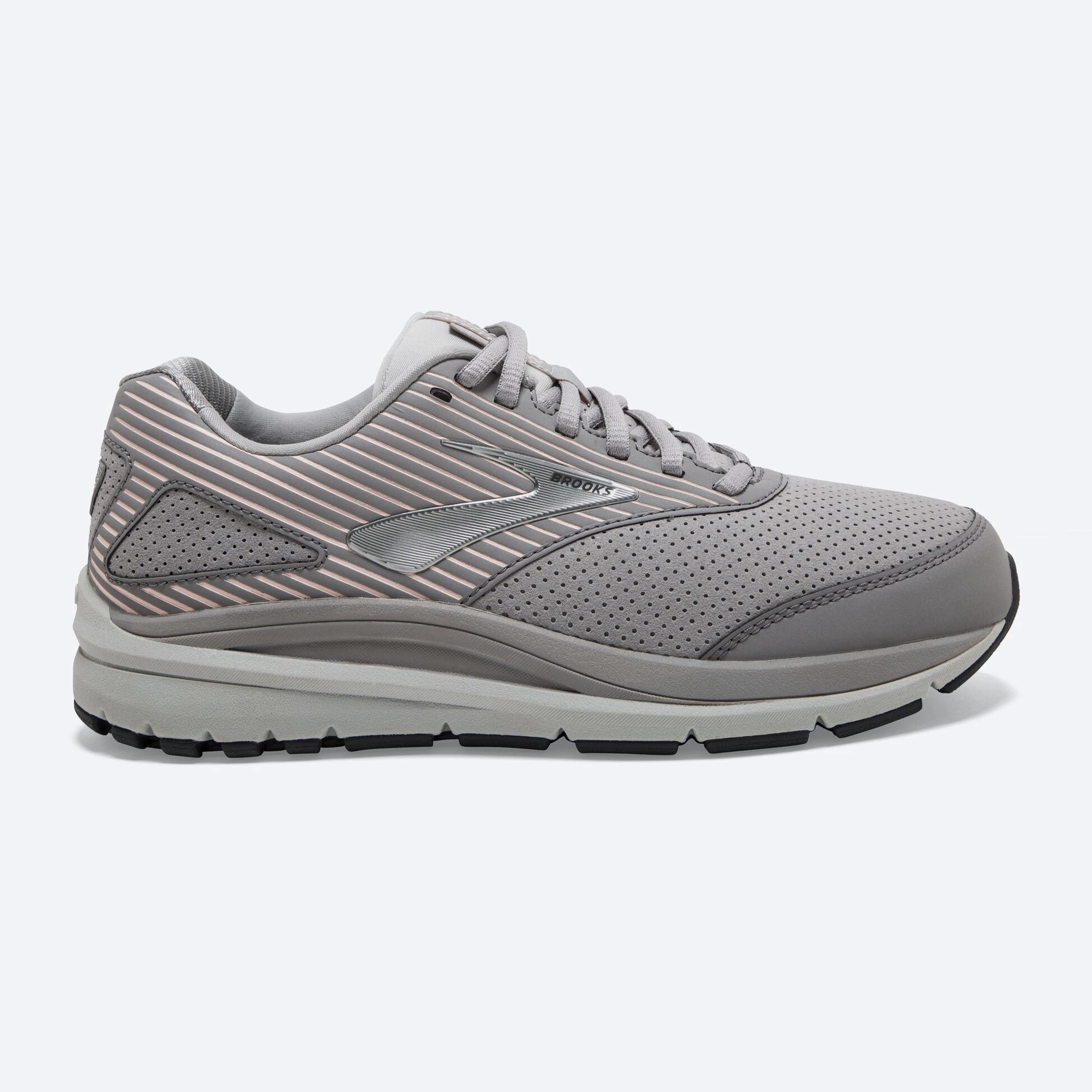 Brooks Addiction Walker Suede 007 - Alloy/Oyster/Peach