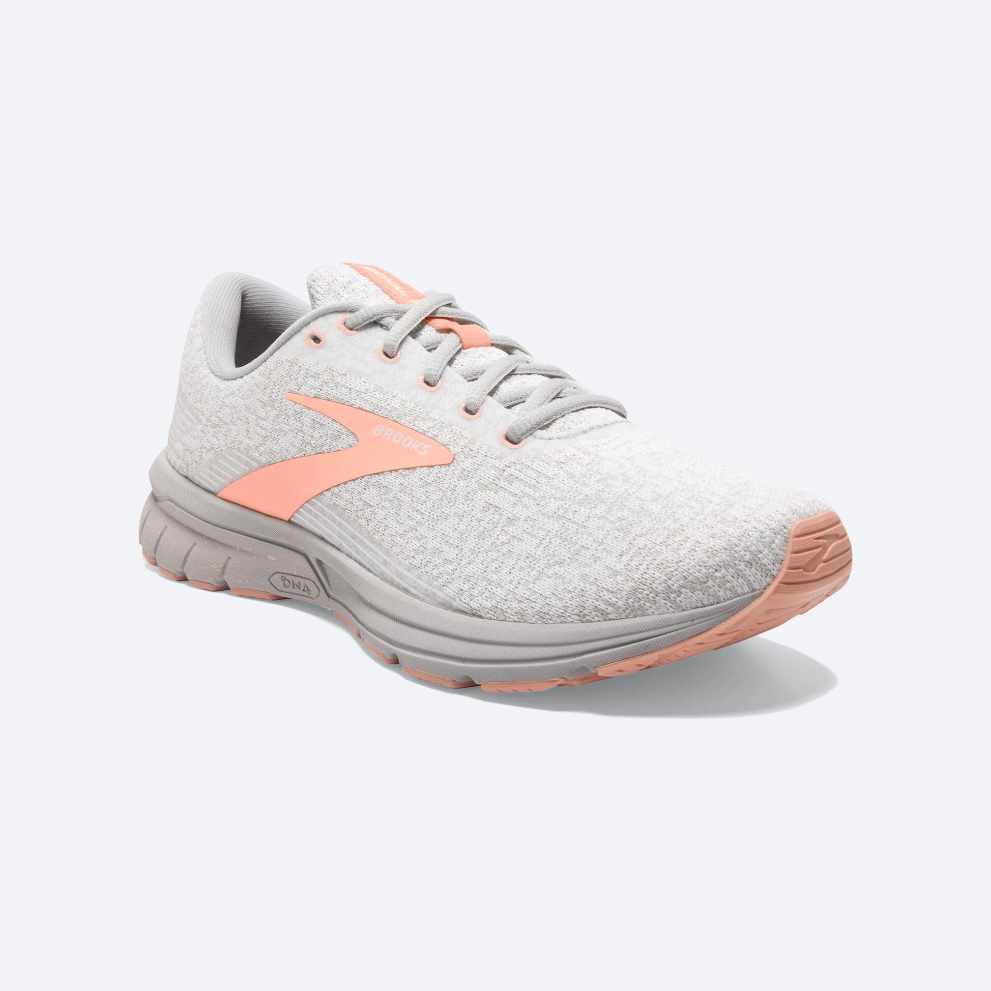 Brooks Signal 3 196 - White/Oyster/Tropical Peach - Image 2