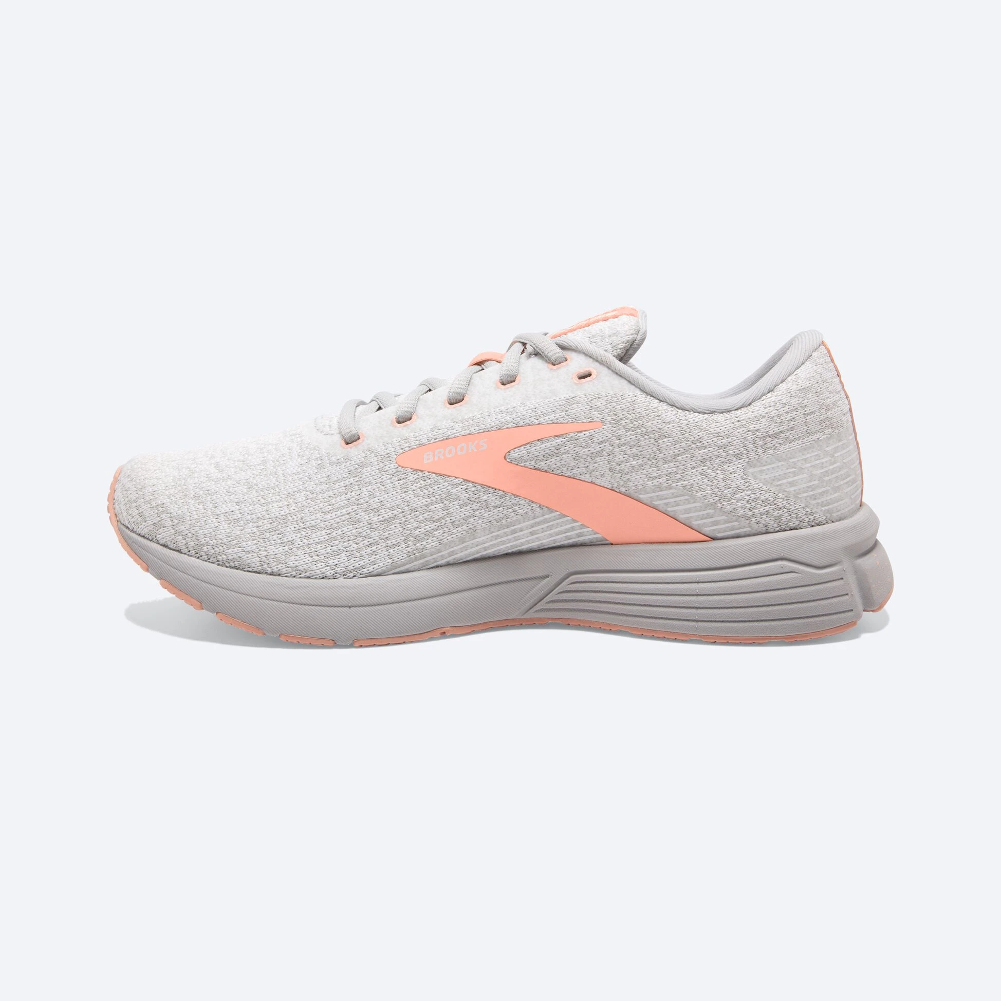 Brooks Signal 3 196 - White/Oyster/Tropical Peach - Image 4
