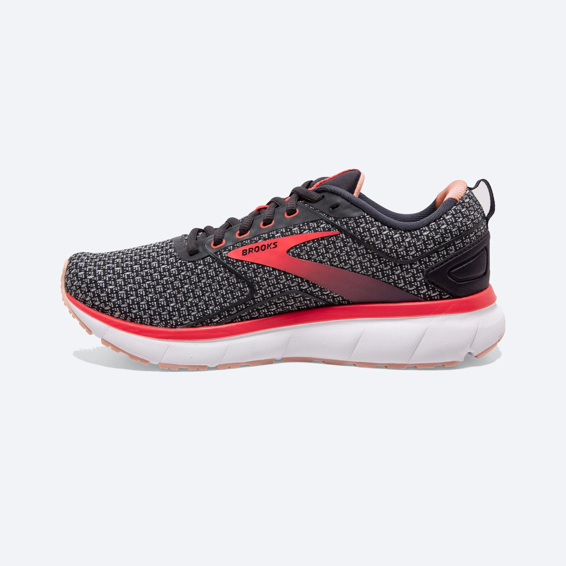 Brooks Transmit 3 018 - Ebony/Oyster/Hot Coral - Image 4