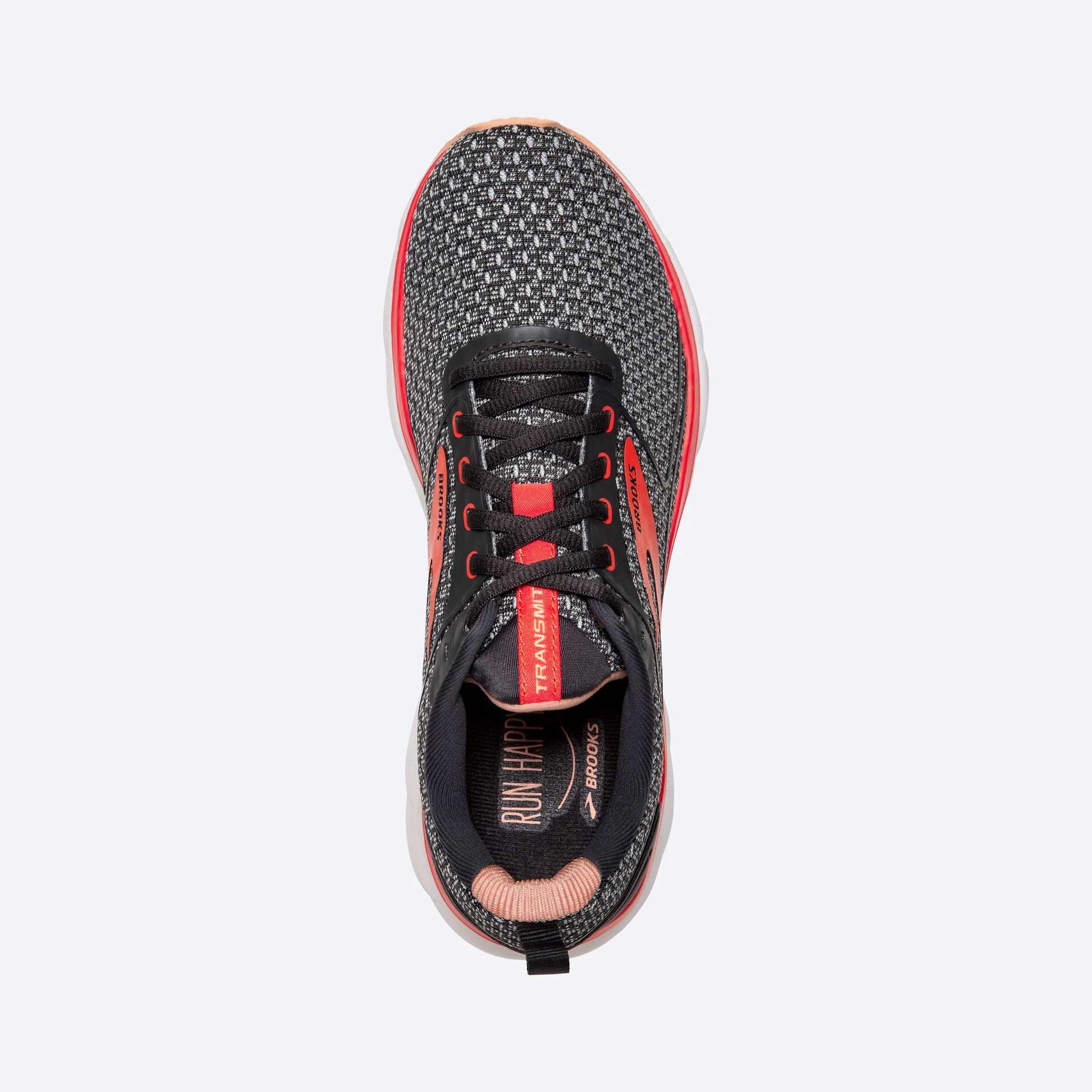 Brooks Transmit 3 018 - Ebony/Oyster/Hot Coral - Image 3