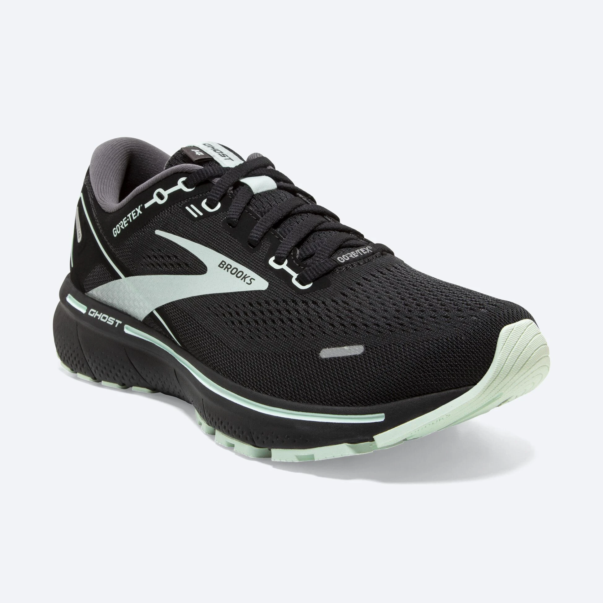 Brooks Ghost 14 GTX 015 - Black/Blackened Pearl/Aquaglass - Image 2