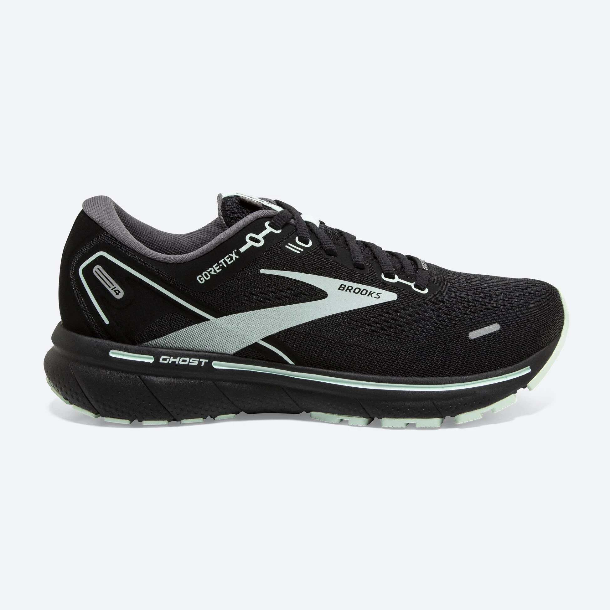 Brooks Ghost 14 GTX 015 - Black/Blackened Pearl/Aquaglass