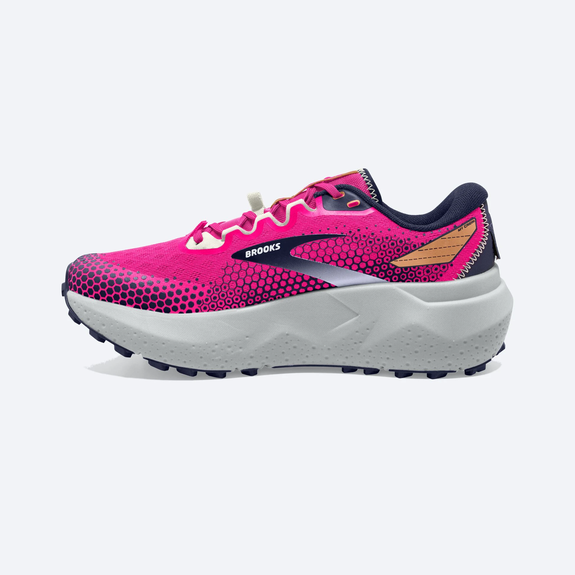Brooks Caldera 6 645 - Pink Glo/Peacoat/Marshmallow - Image 4