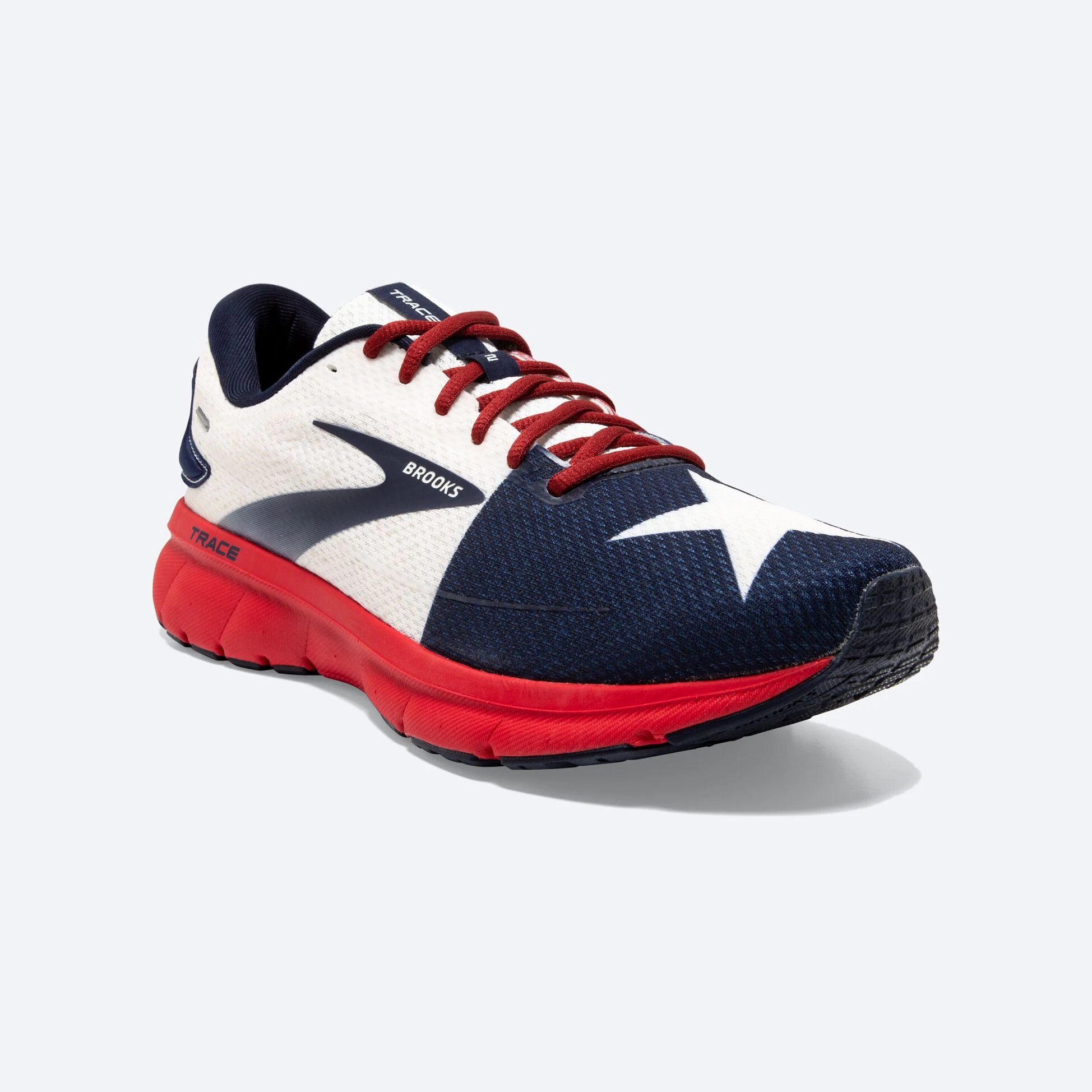 Brooks Trace 2 689 - Red/White/Navy - Image 2