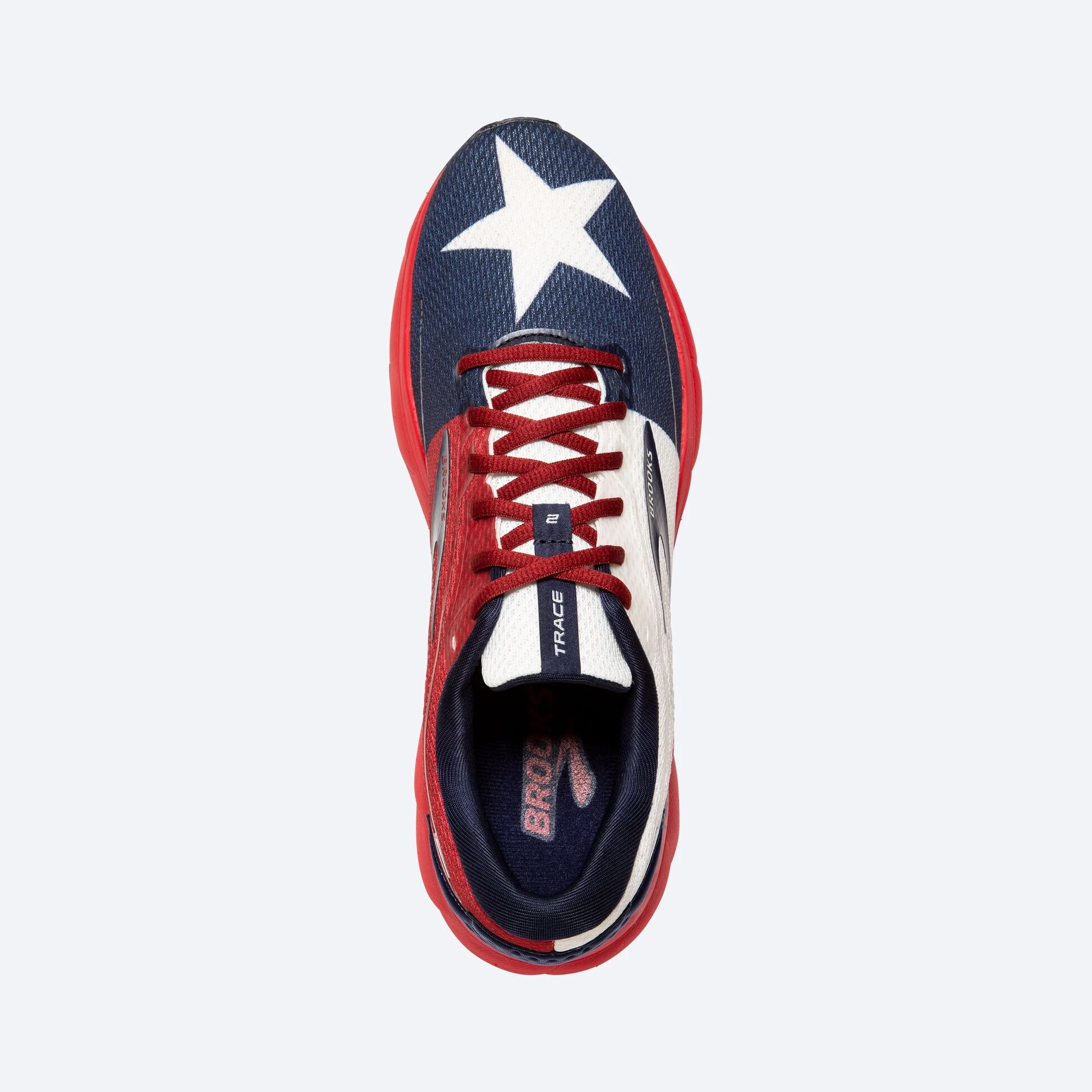 Brooks Trace 2 689 - Red/White/Navy - Image 3
