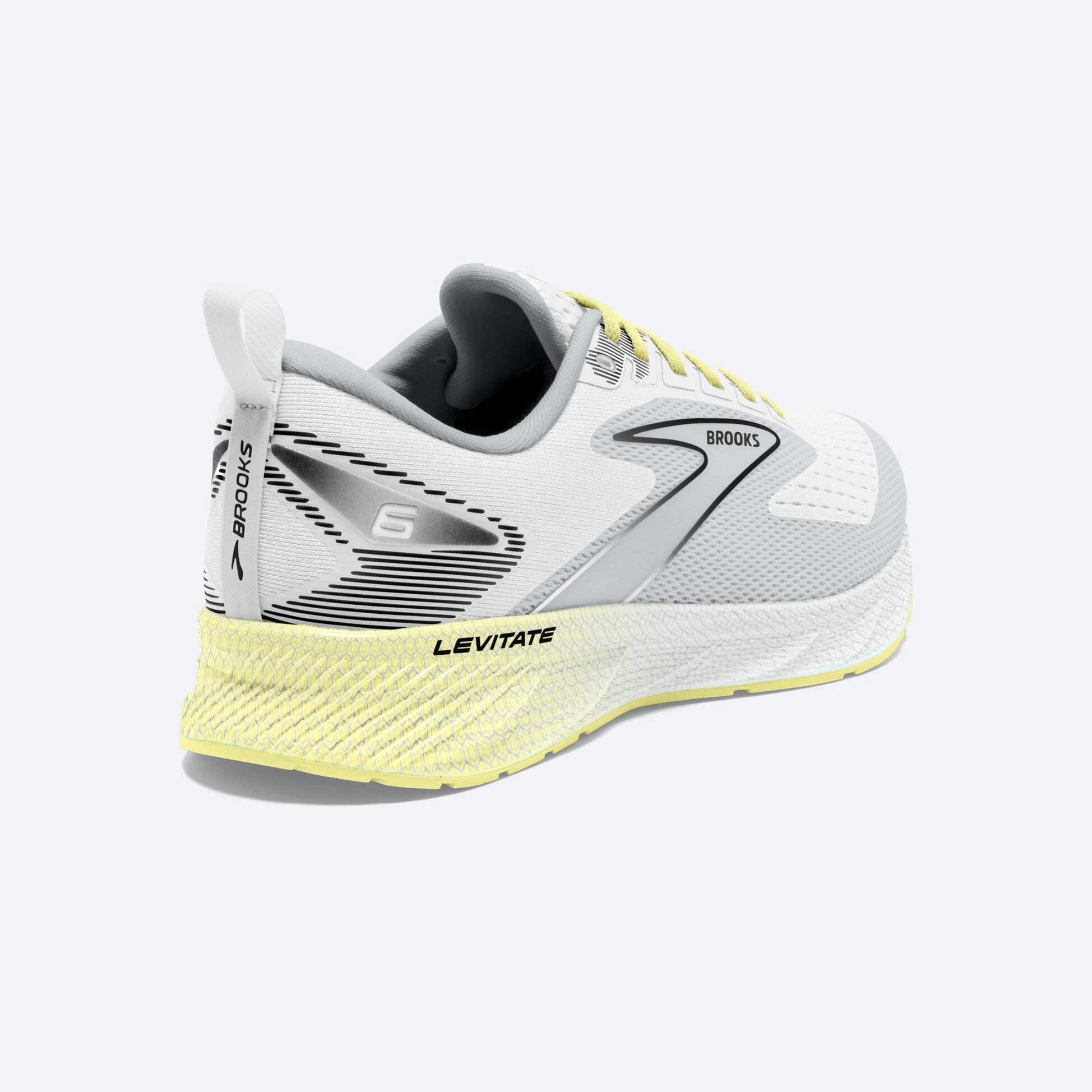 Brooks Levitate 6 137 - White/Oyster/Yellow - Image 5