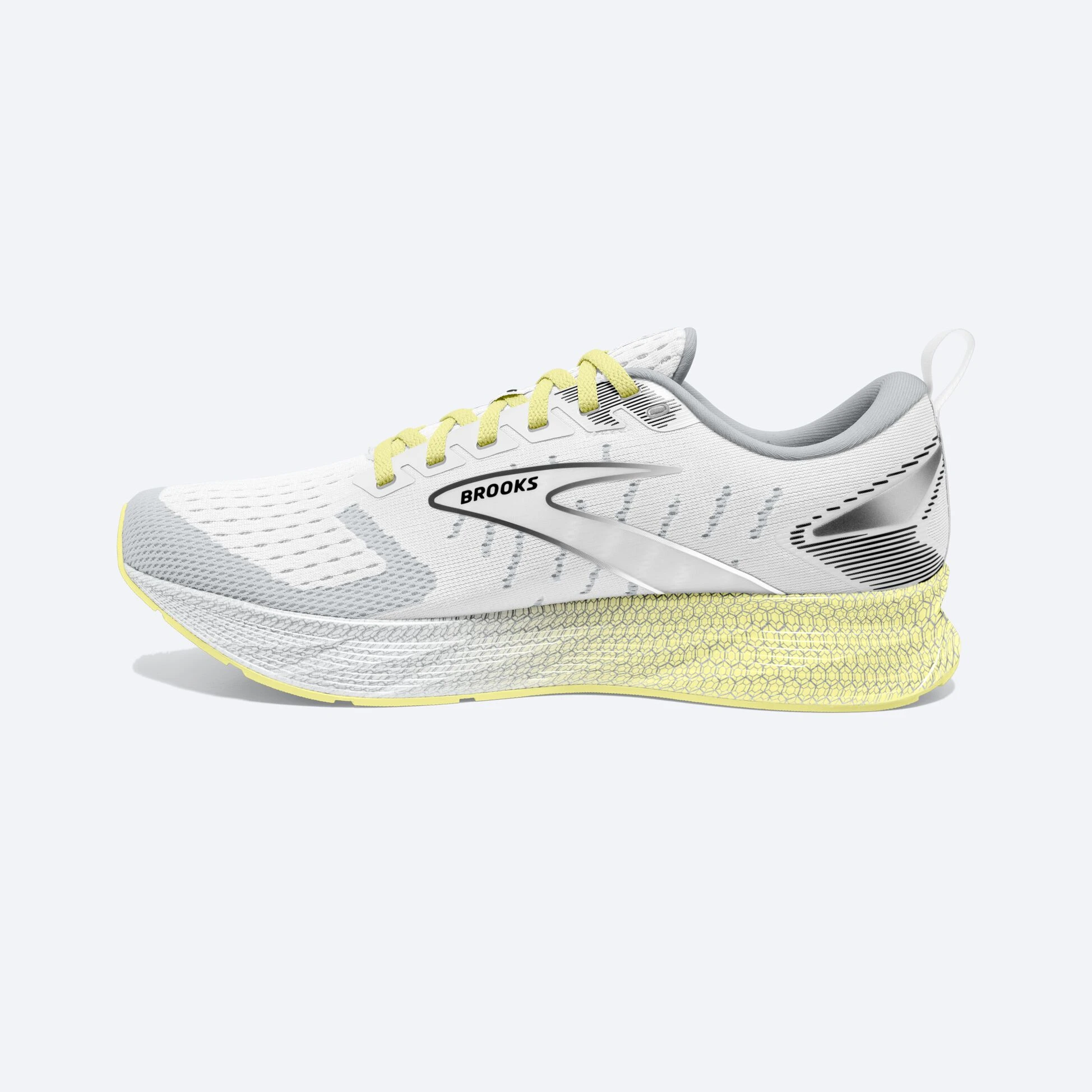 Brooks Levitate 6 137 - White/Oyster/Yellow - Image 4
