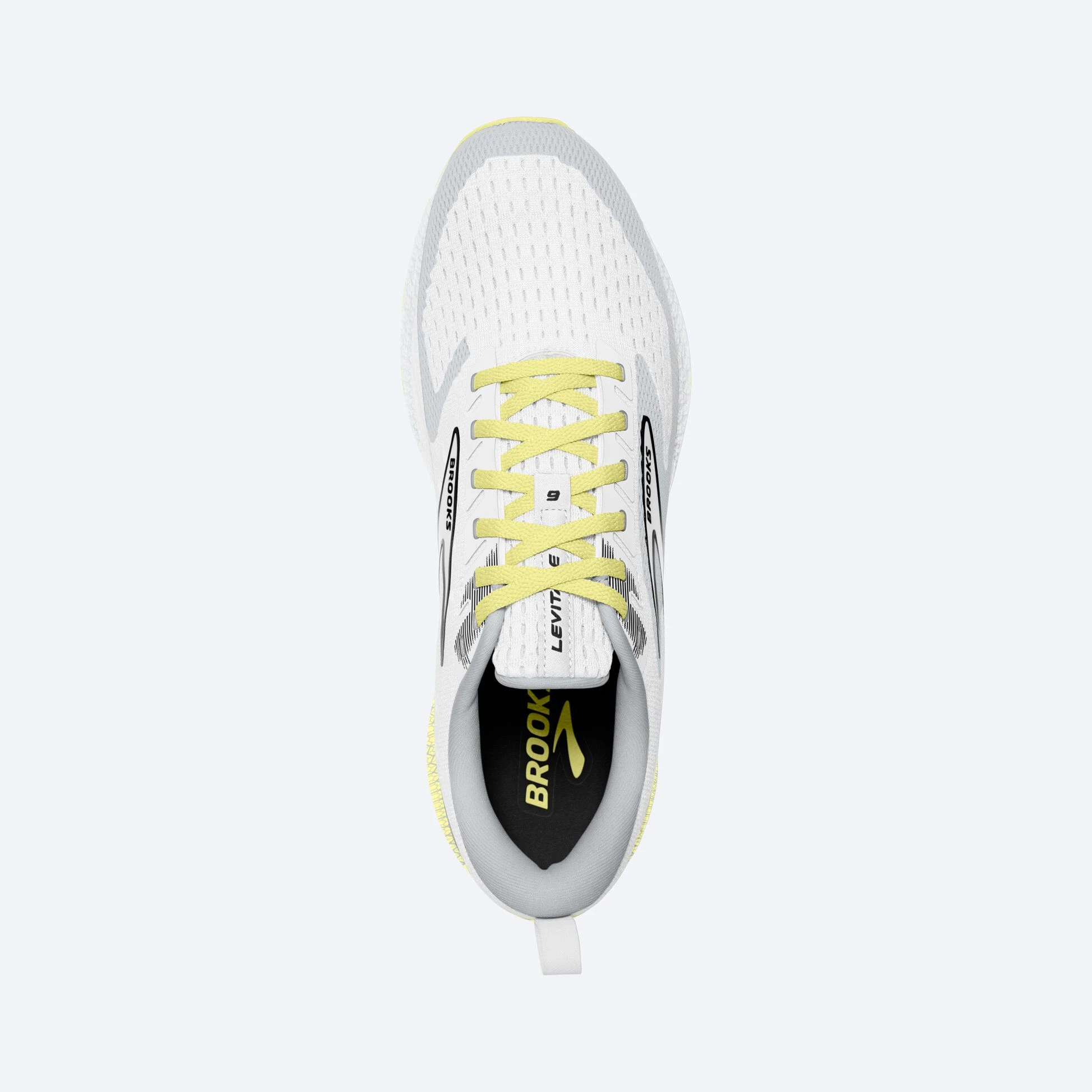 Brooks Levitate 6 137 - White/Oyster/Yellow - Image 3