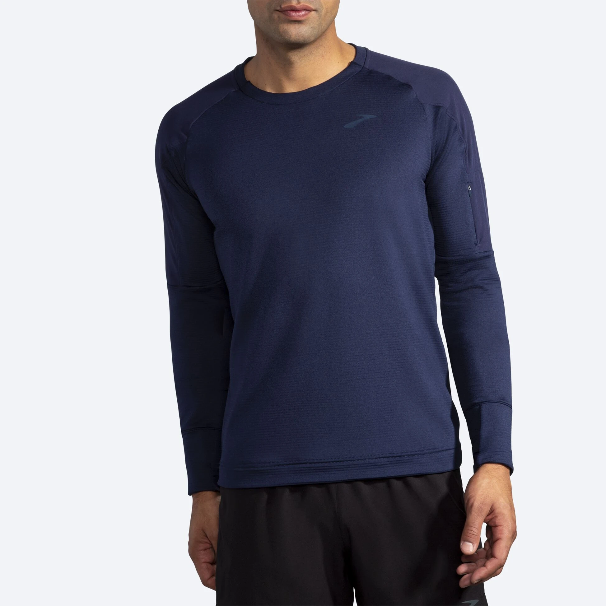 Brooks Notch Thermal Long Sleeve 451 - Navy - Image 3