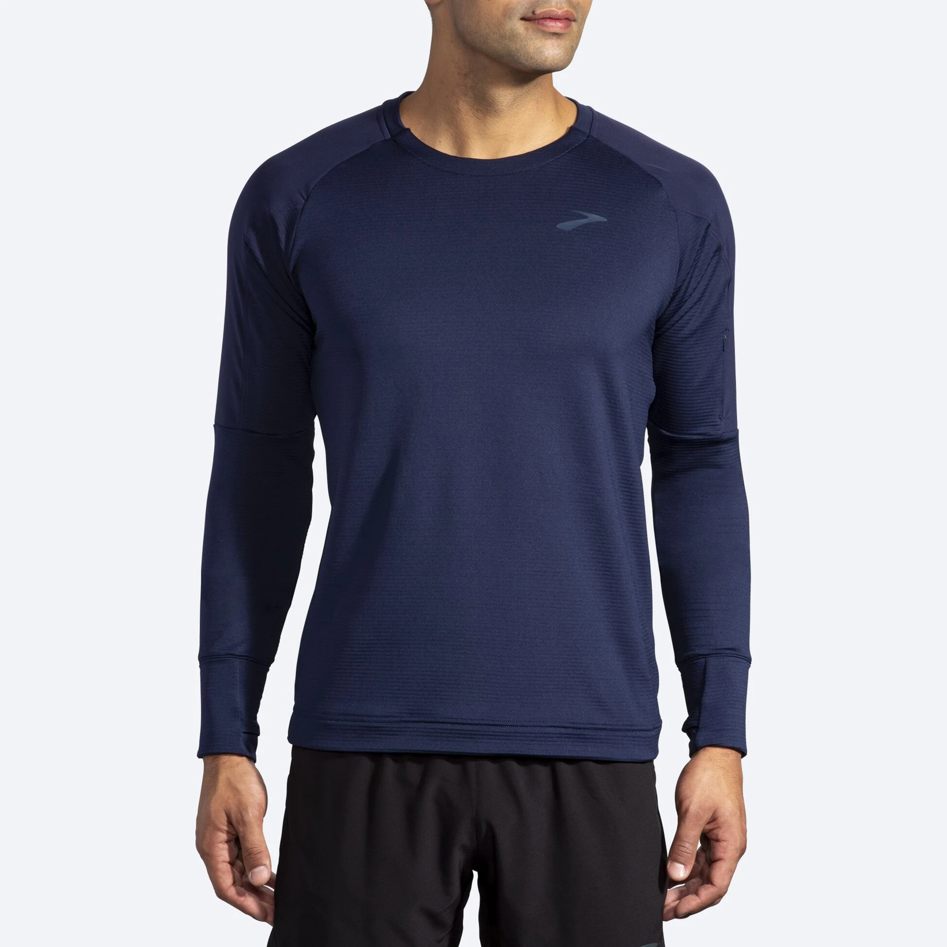 Brooks Notch Thermal Long Sleeve 451 - Navy - Image 2