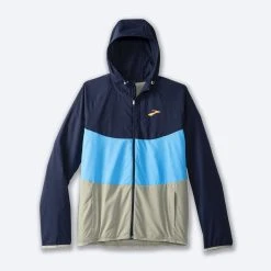 Brooks Canopy Jacket 465 - Navy/Spring Break/Pebble