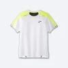 Brooks Run Visible Short Sleeve 134 - White/Asphalt/Nightlife