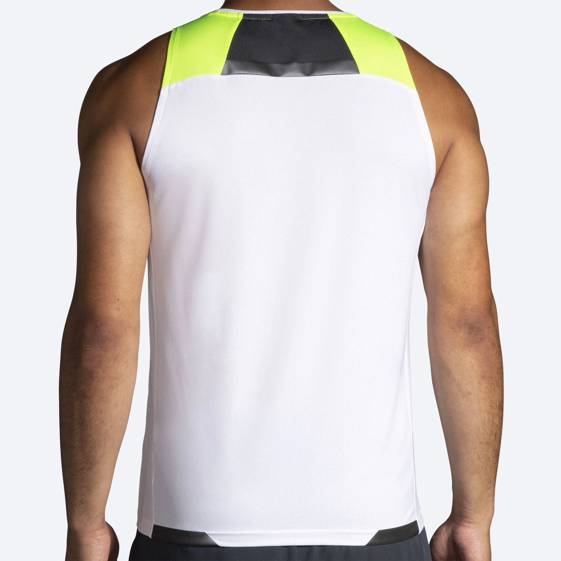 Brooks Run Visible Tank 134 - White/Asphalt/Nightlife - Image 3
