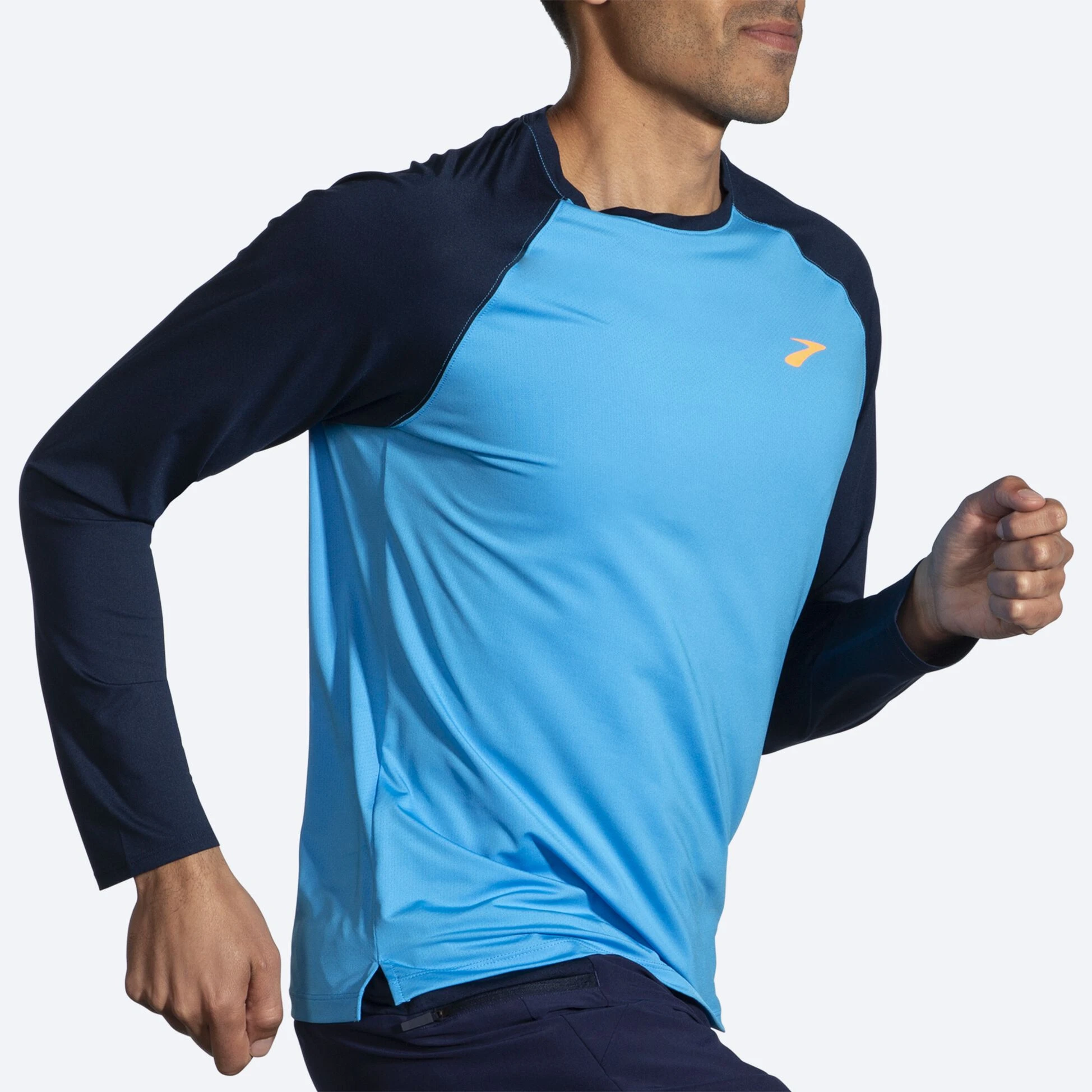 Brooks Atmosphere Long Sleeve 2.0 499 - Spring Break/Navy - Image 4