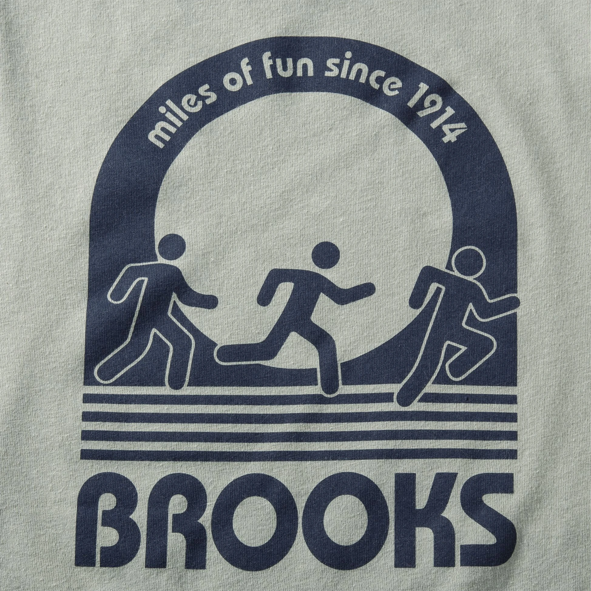 Brooks Distance Long Sleeve 2.0 348 - Pebble/Miles Of Fun - Image 5