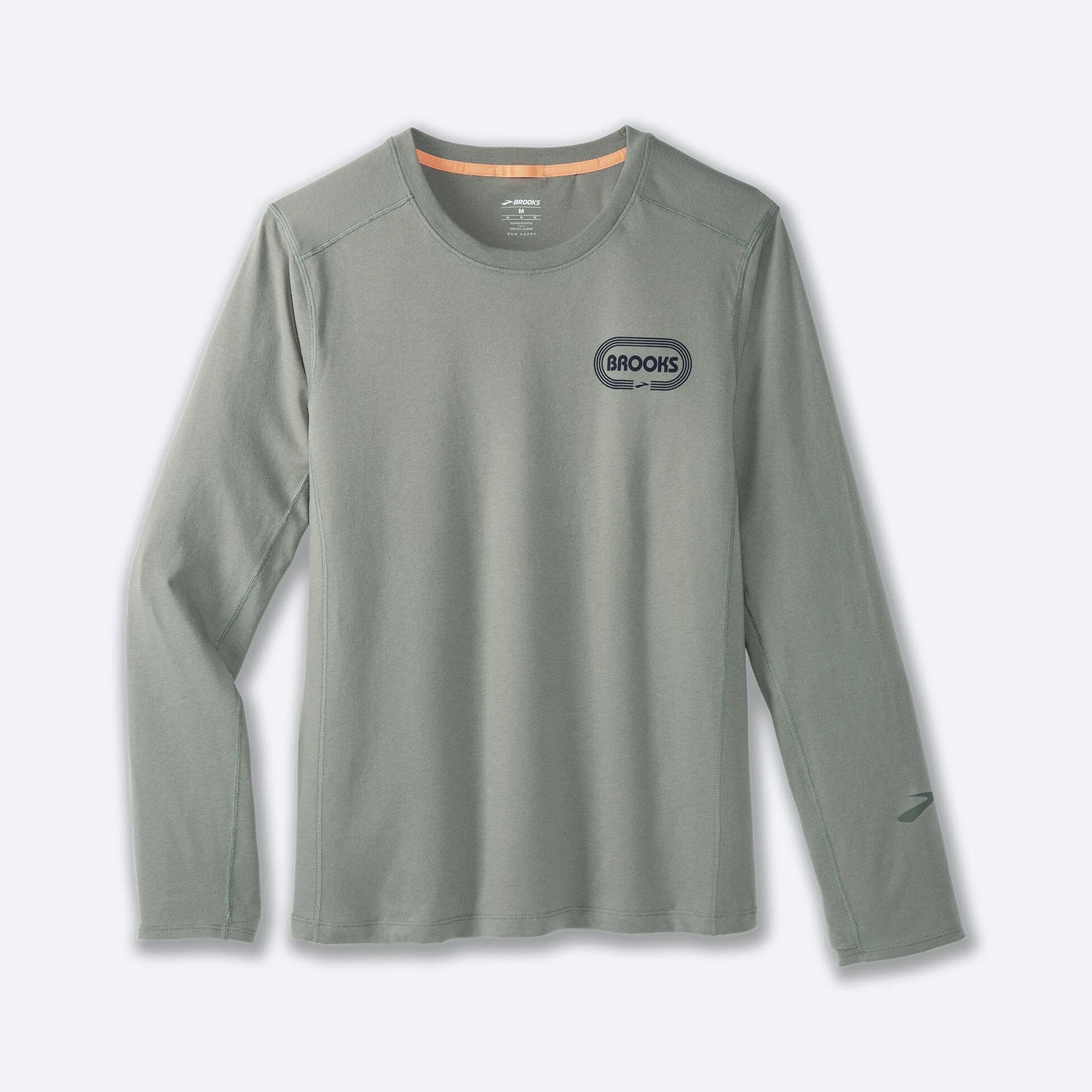 Brooks Distance Long Sleeve 2.0 348 - Pebble/Miles Of Fun
