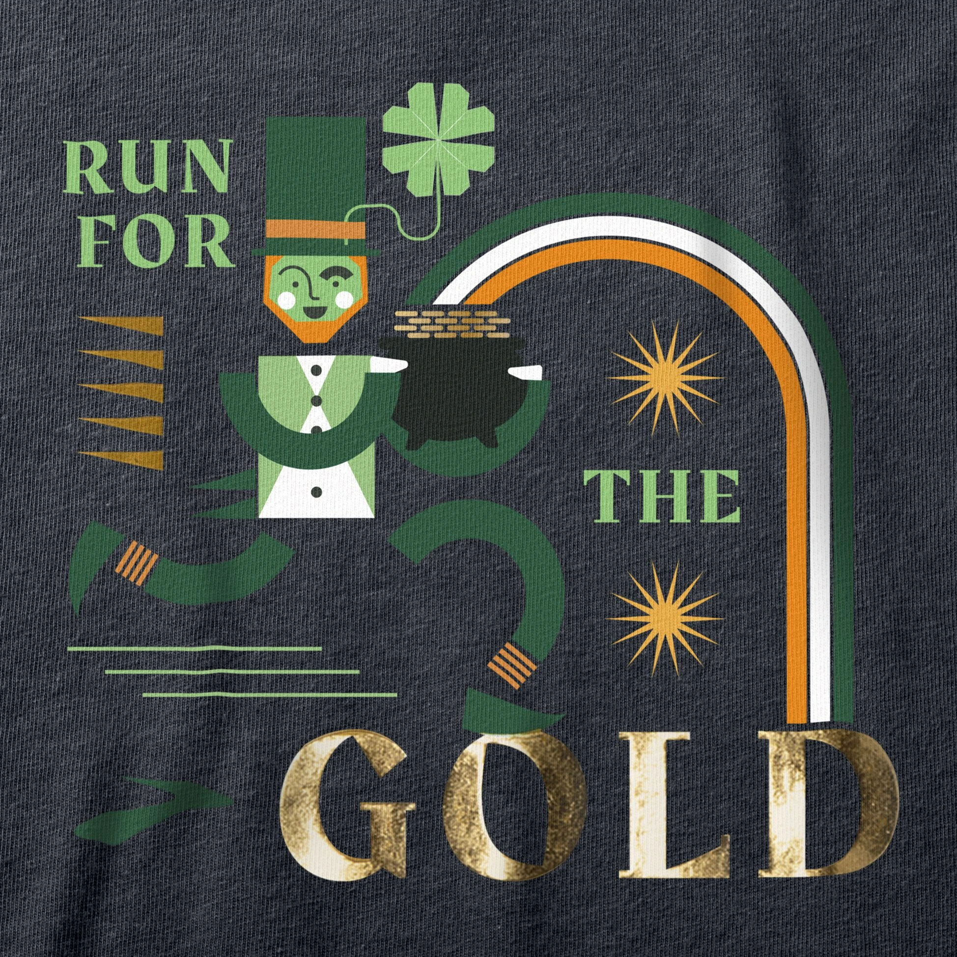 Brooks Distance Short Sleeve 2.0 040 - Heather Asphalt/Run Lucky - Image 5