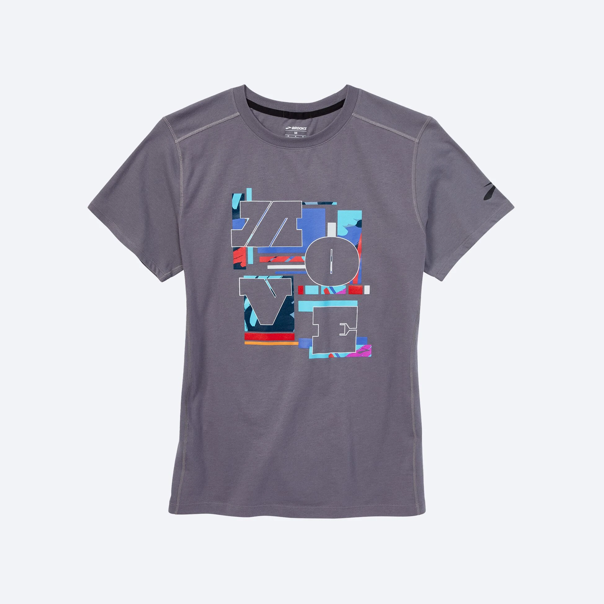 Brooks DSG Distance Short Sleeve 2.0 043 - Htr Shadow Grey Empower Her 23