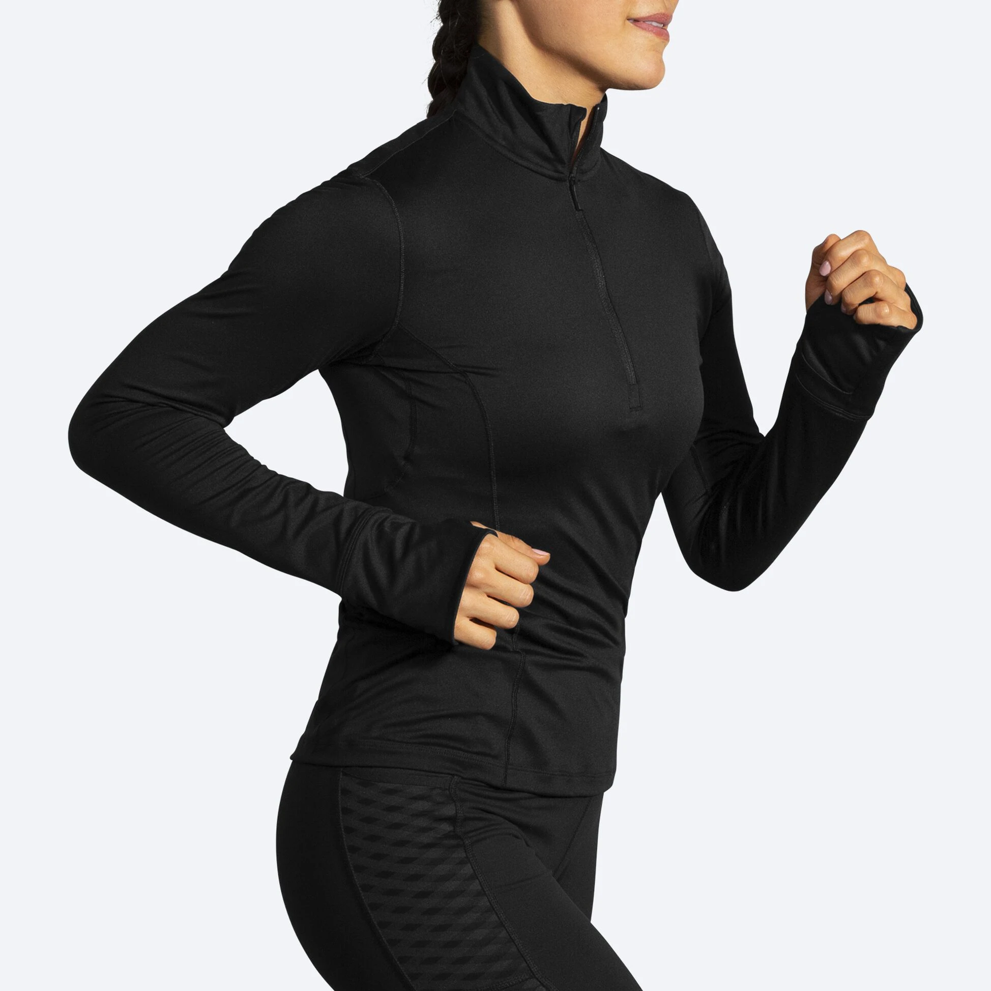 Brooks Dash 1/2 Zip 001 - Black - Image 5