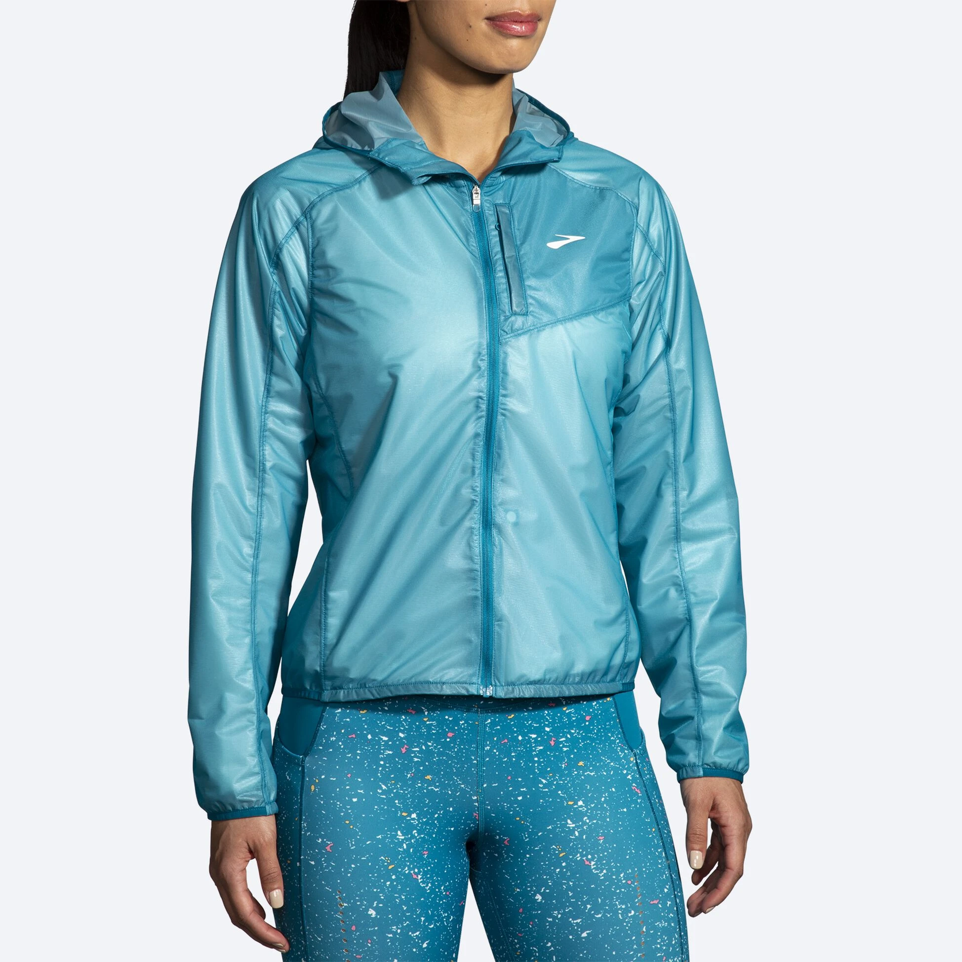 Brooks All Altitude Jacket 453 - Lagoon - Image 2
