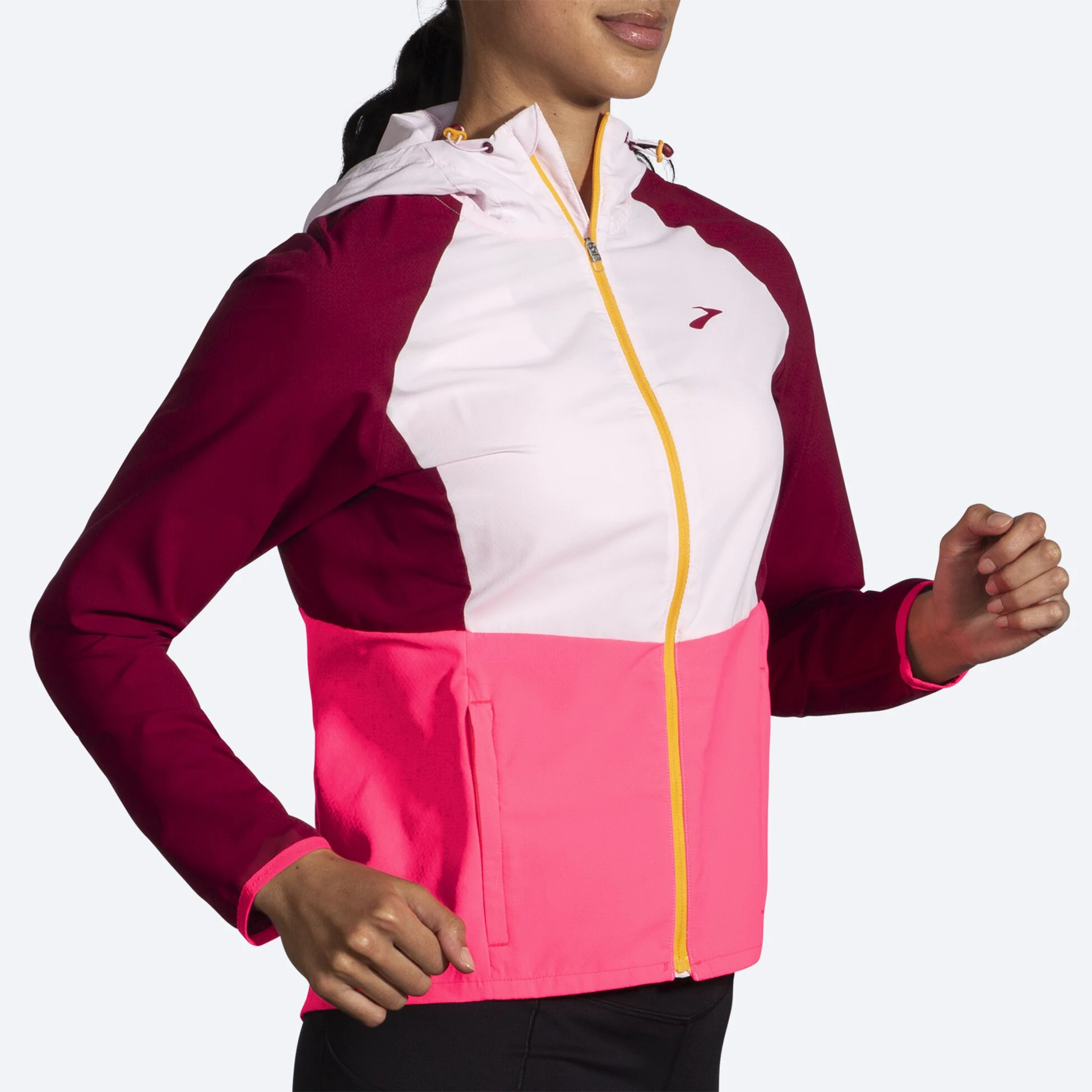 Brooks Canopy Jacket 633 - Razzmatazz/Quartz/Hyper Pink - Image 4