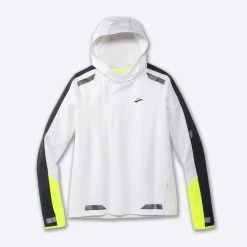 Brooks Run Visible Thermal Hoodie 134 - White/Asphalt/Nightlife