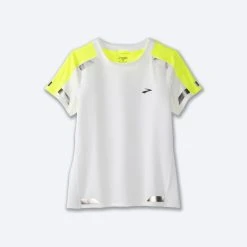 Brooks Run Visible Short Sleeve 135 - White/Nightlife