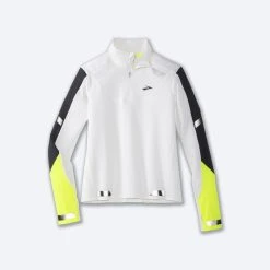 Brooks Run Visible 1/2 Zip 134 - White/Asphalt/Nightlife