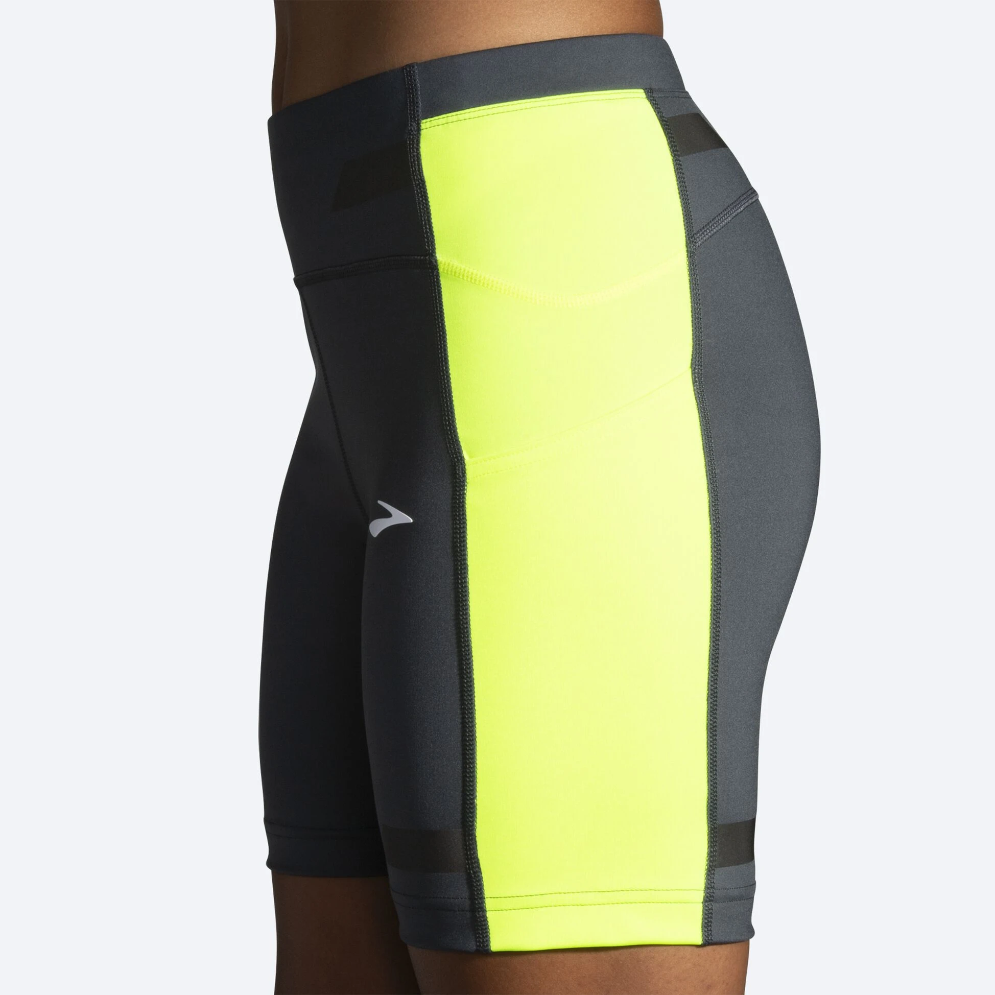 Brooks Run Visible 6" Short Tight 044 - Asphalt/Nightlife - Image 7
