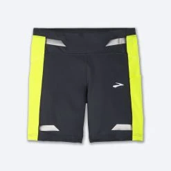Brooks Run Visible 6" Short Tight 044 - Asphalt/Nightlife