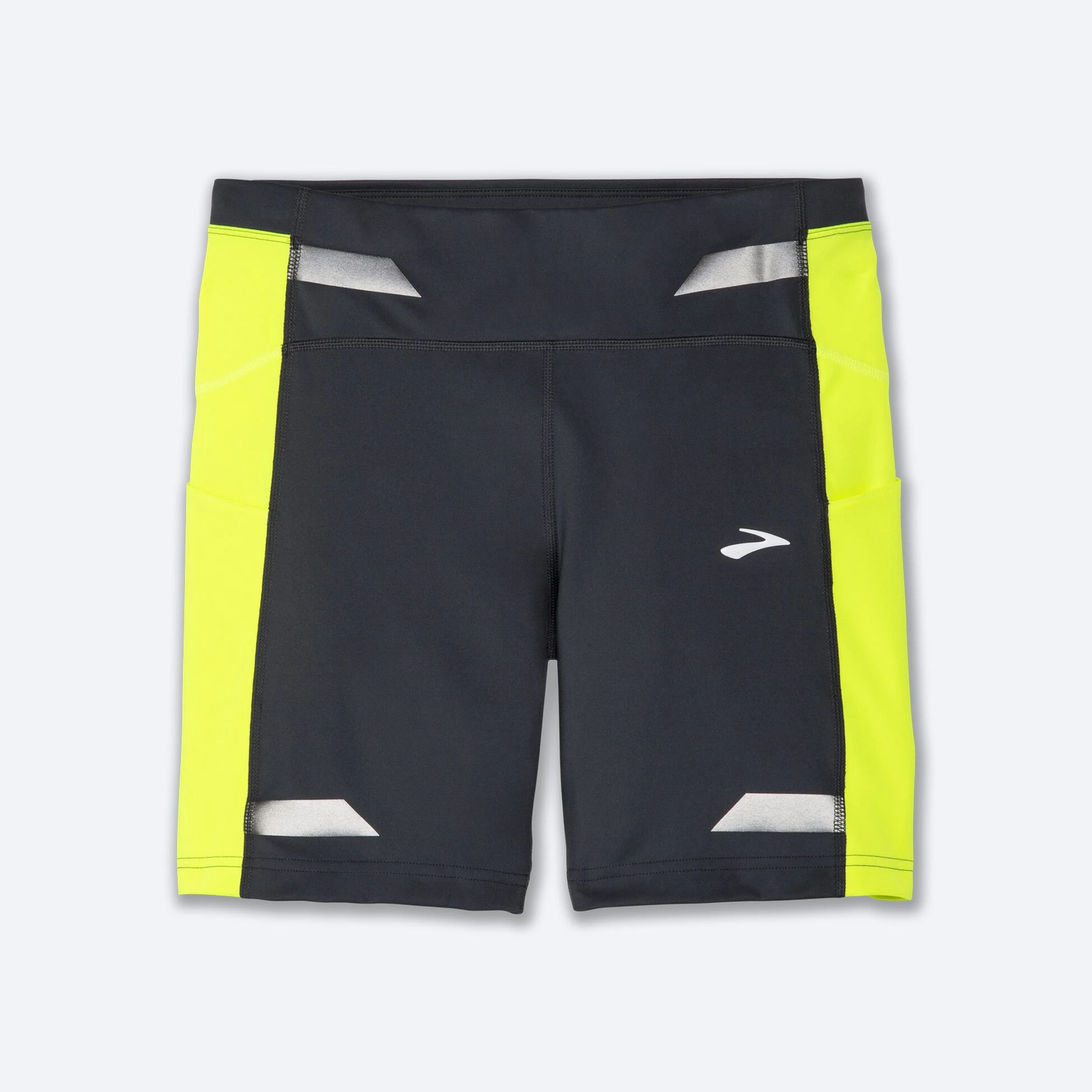 Brooks Run Visible 6" Short Tight 044 - Asphalt/Nightlife