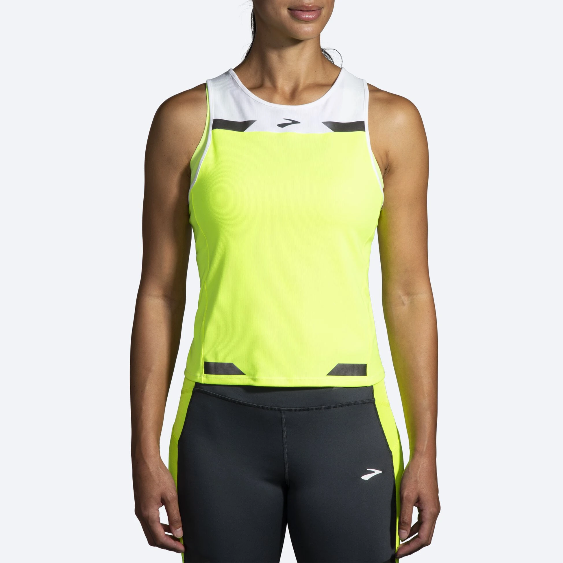 Brooks Run Visible Back-to-Front Tank 135 - White/Nightlife - Image 2