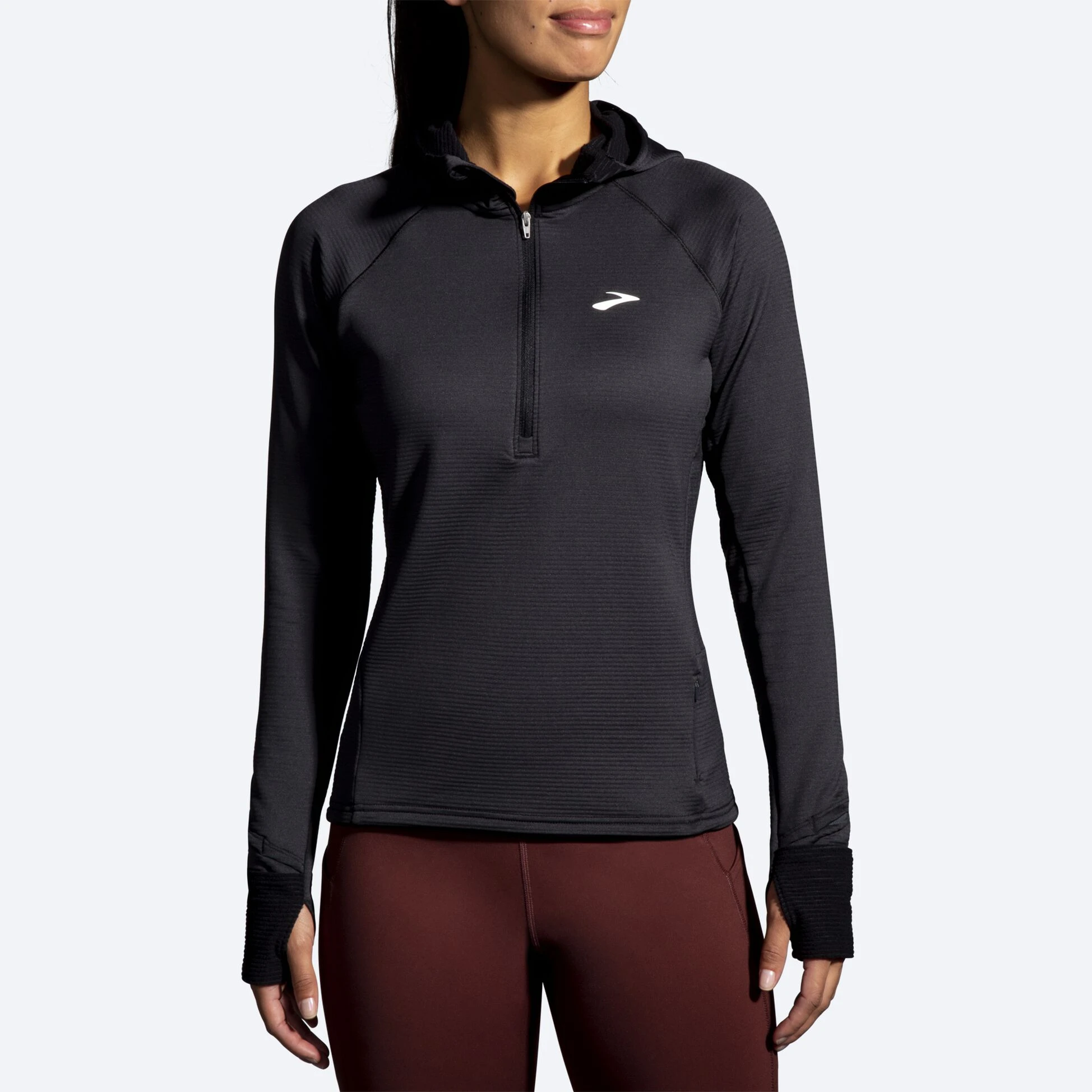 Brooks Notch Thermal Hoodie 2.0 001 - Black - Image 2