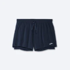 Brooks Moment 5" 2-in-1 Short 451 - Navy