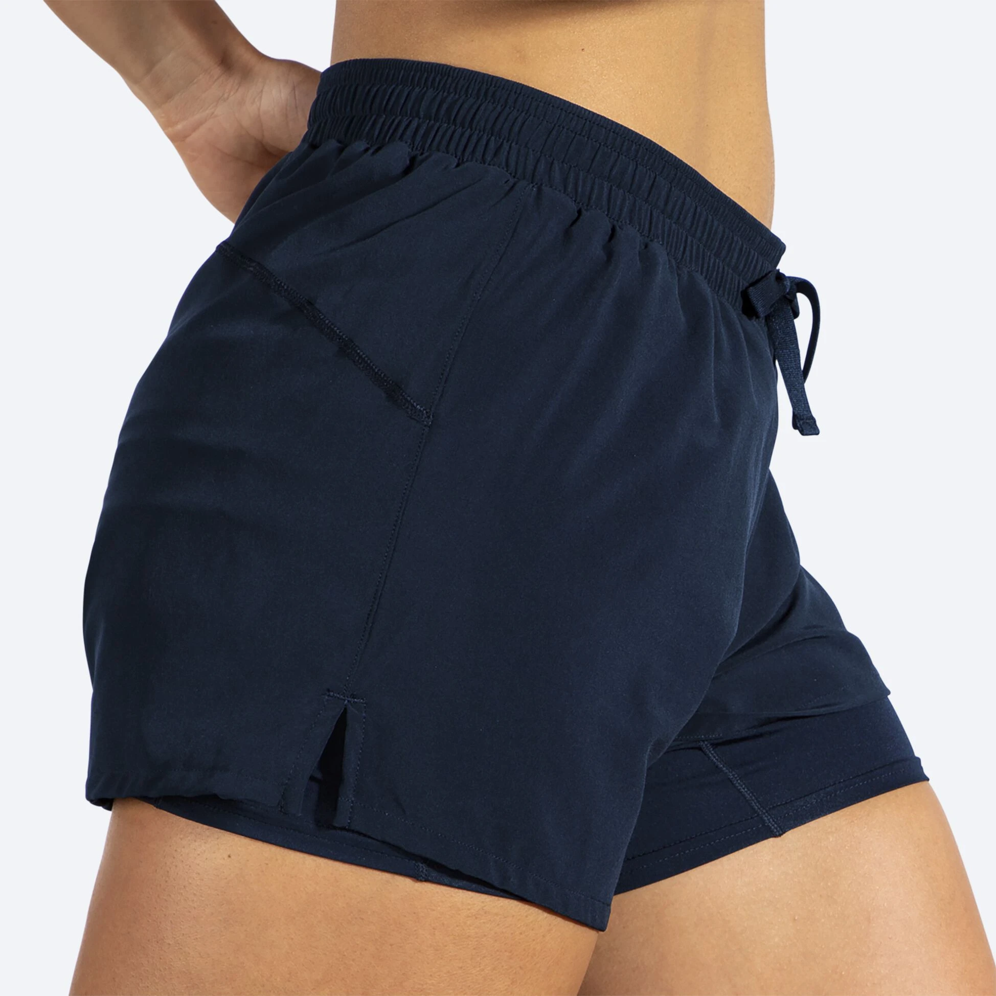Brooks Moment 5" 2-in-1 Short 451 - Navy - Image 4
