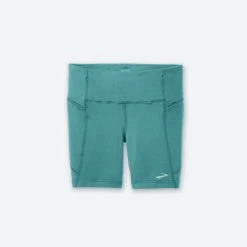 Brooks Moment 5" Short Tight 336 - Nile Green