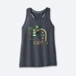 Brooks Distance Tank 2.0 040 - Heather Asphalt/Run Lucky