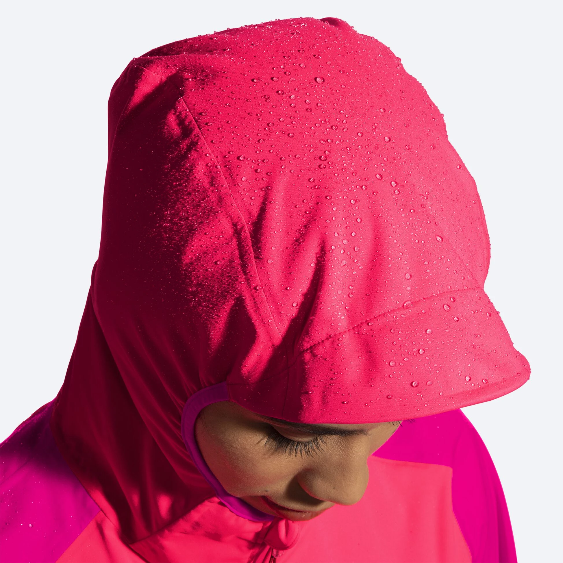 Brooks High Point Waterproof Jacket 653 - Hyper Pink/Fuchsia - Image 6