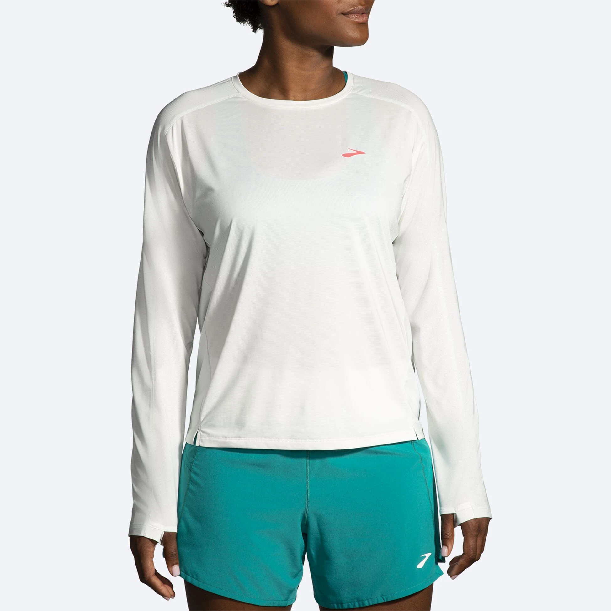 Brooks Sprint Free Long Sleeve 2.0 357 - Mint Mix - Image 2