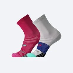 Brooks Ghost Lite Crew 2-Pack 612 - Pink/Salt & Light Grey/Salt