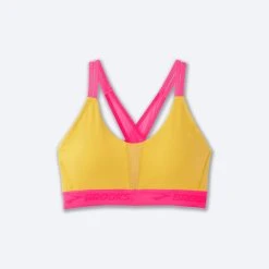 Brooks Drive Plunge Run Bra 2.0 889 - Sun Glow/Hyper Pink