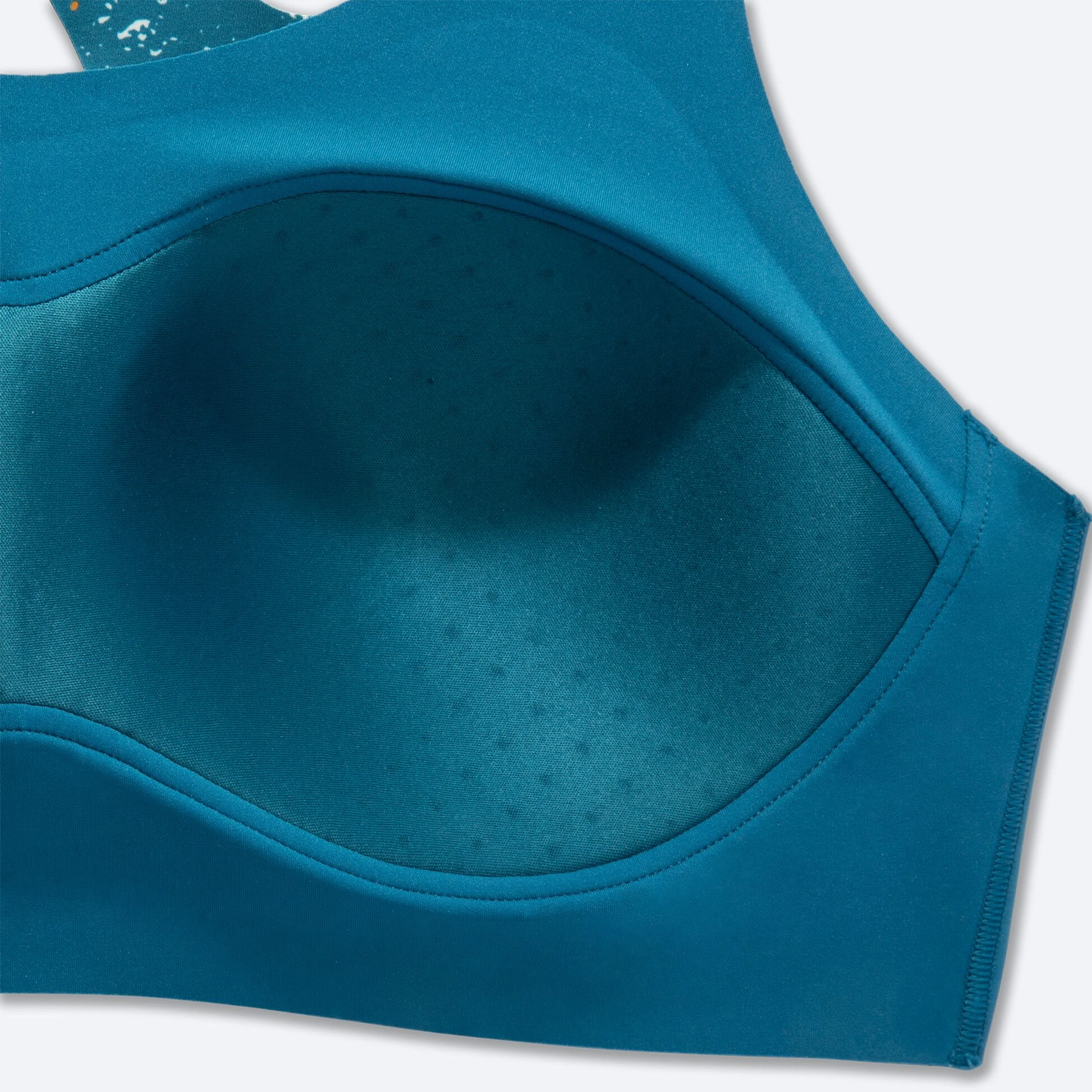 Brooks Dare Racerback Run Bra 2.0 464 - Lagoon Speckle Print - Image 10