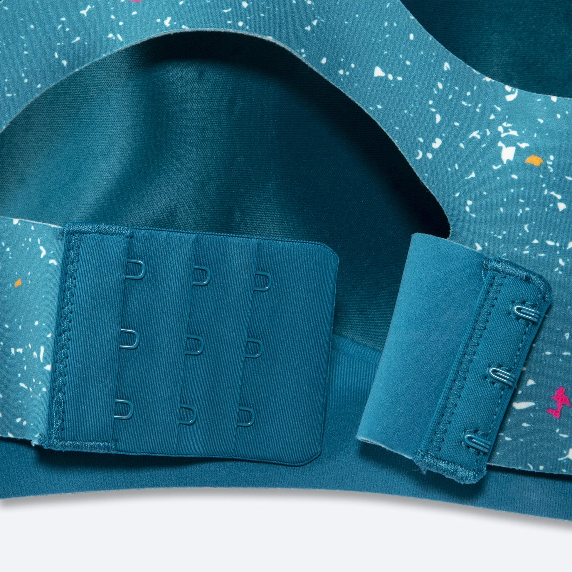 Brooks Dare Racerback Run Bra 2.0 464 - Lagoon Speckle Print - Image 11