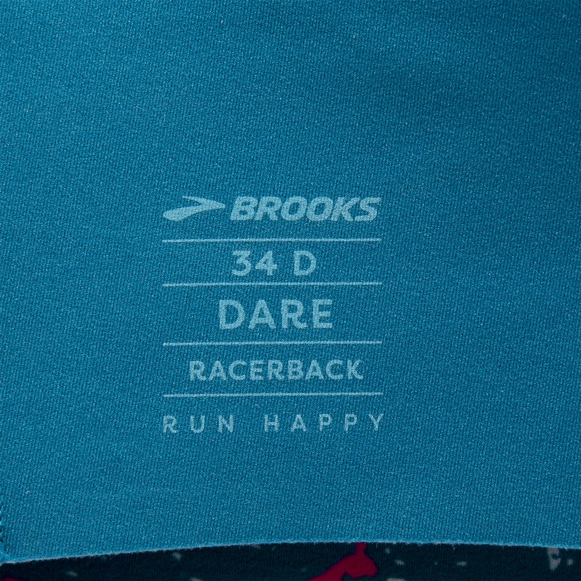 Brooks Dare Racerback Run Bra 2.0 464 - Lagoon Speckle Print - Image 13