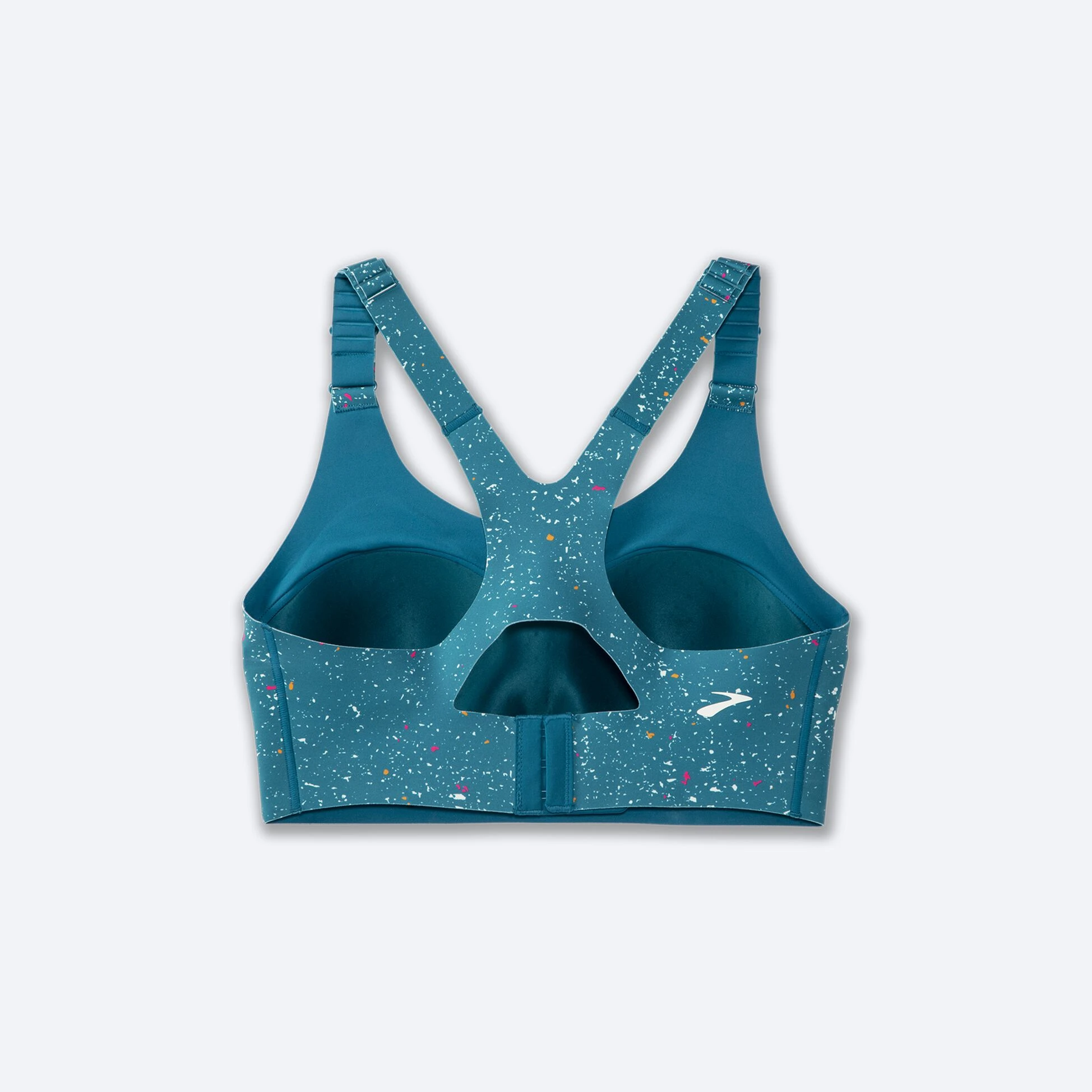 Brooks Dare Racerback Run Bra 2.0 464 - Lagoon Speckle Print - Image 4
