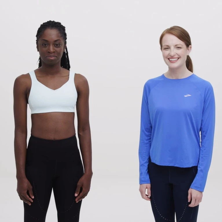 Brooks Drive Convertible Run Bra 464 - Lagoon Speckle Print - Image 6